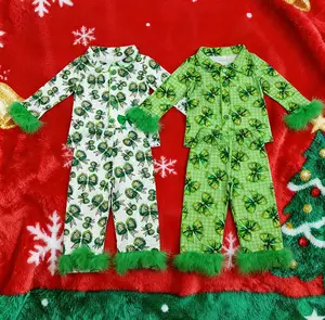 Christmas feather Pajamas 2Pcs Sleepwear
