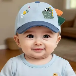 Suggested for Ages 6 to 8 Months, with a Hat Size of 45-46 Cm (17.72-18.11 Inches), This Is a New Baby Dinosaur Duckbill Cap Designed for Sun Protection for Children