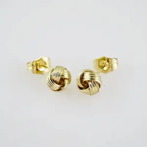 Knot Stud Earring Women's Elegant Simple Design Minimalist Jewelry Accessory for Women's Outfits