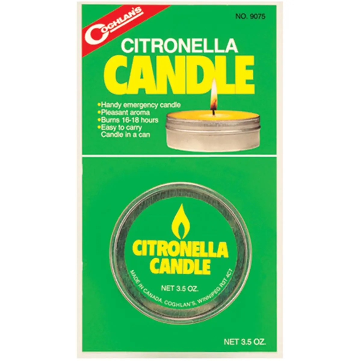 Coghlans 159094 3.5oz Citronella Wax Candle - Insect Repellent for Insects, Emergency Lighting, Decorative Household Single Unit Accent