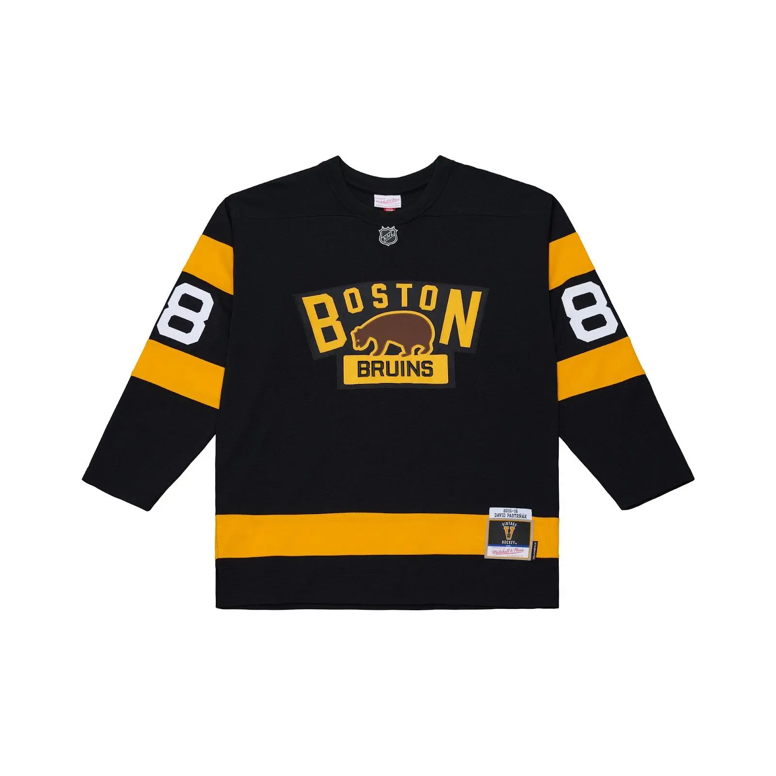 David Pastrnak Boston Bruins 2016 Black Winter Classic Power Play Jersey NHL Throwback Hockey Fan Gear Mitchell & Ness