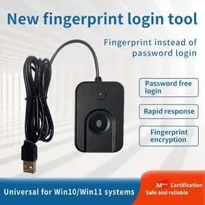2025 New Compact USB Fingerprint Reader Scanner Reliable Biometric Access Control Attendance System Fingerprint Sensor for Windows 10 and above, Fingerprint unlock, Fast and secure, 0.2 Second quick response
