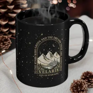 Velaris ACOTAR Coffee Mug, City of Starlight Mug, Sarah J Maas Tea Cup, Book Lover Gift for Women Smut Reader, SJM Mug, Bookish Starry Cup