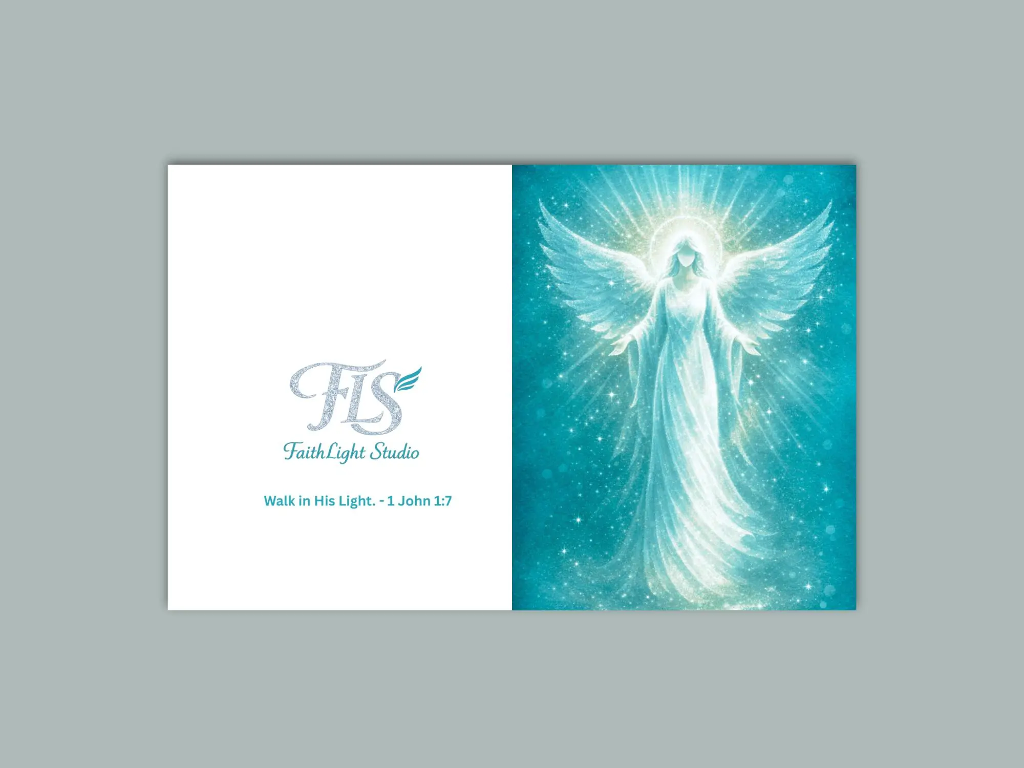 Praise Angel Notecards, Christian Stationery, Inspirational Art, Worship Cards