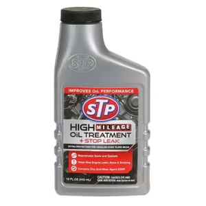 6x Stp High Mileage Oil Treatment + Stop Leak - Car Engine Repair Tool Fluid Automotive Maintenance Additive Performance Booster Mechanical Care Solution Vehicle Fluid Restoration Wholesale Bulk Lot Bundle Multi Pack 15oz 6ct Sealant