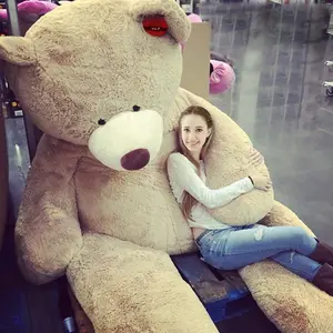 78" 200 Cm Brown Giant Skin Teddy Bear Big Stuffed Toy Christmas Gift Hot