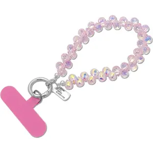 Graduation Gift  Cute Phone Wrist Strap Chic Beaded Cellphone Lanyard with Tether Tab Phone Charm Grip Strap for PhoneBag Purses Keys
