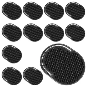 6 Pcs Palm Combs for Men, Pocket Comb scalp massager, Multiple Hair Comb, Shower Comb, pocket brush, Black