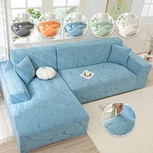 Multi-Color Elastic Sofa Slipcover, Fits L-Shaped/standard Sofas, Boho Style Home Upgrade, Wrinkle Resistant, Easy Install, Washable