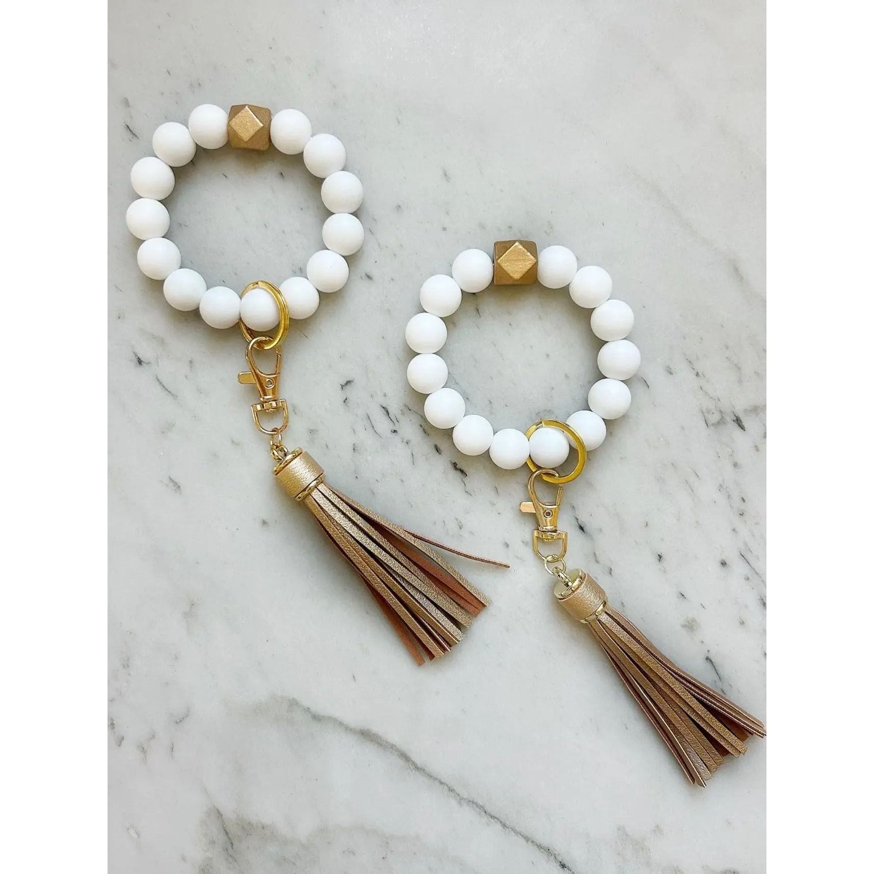 Classic Gold Wristband Keychain