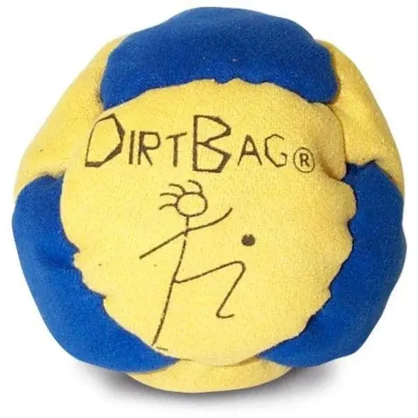 Dirtbag Classic Footbag Hacky Sack 3-Pack with Carry Pouch,Sand-Filled 8-Panel Synthetic Suede Footbag Set for Beginners &Player