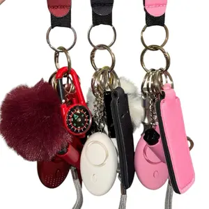 Daily use keychain set with functional accessories