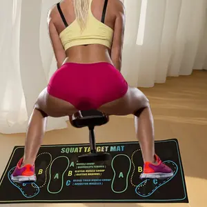 Anti-Slip Squat Pad Set, Durable Training Mats, Gym Floor Mat for Home & Gym Use, Non-Skid Exercise Equipment, Ideal for Fitness Enthusiasts, Fitness Accessories