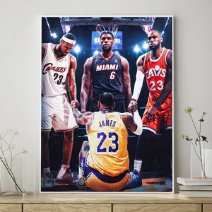 LeBron James Poster, Poster Deco Home Decor Print