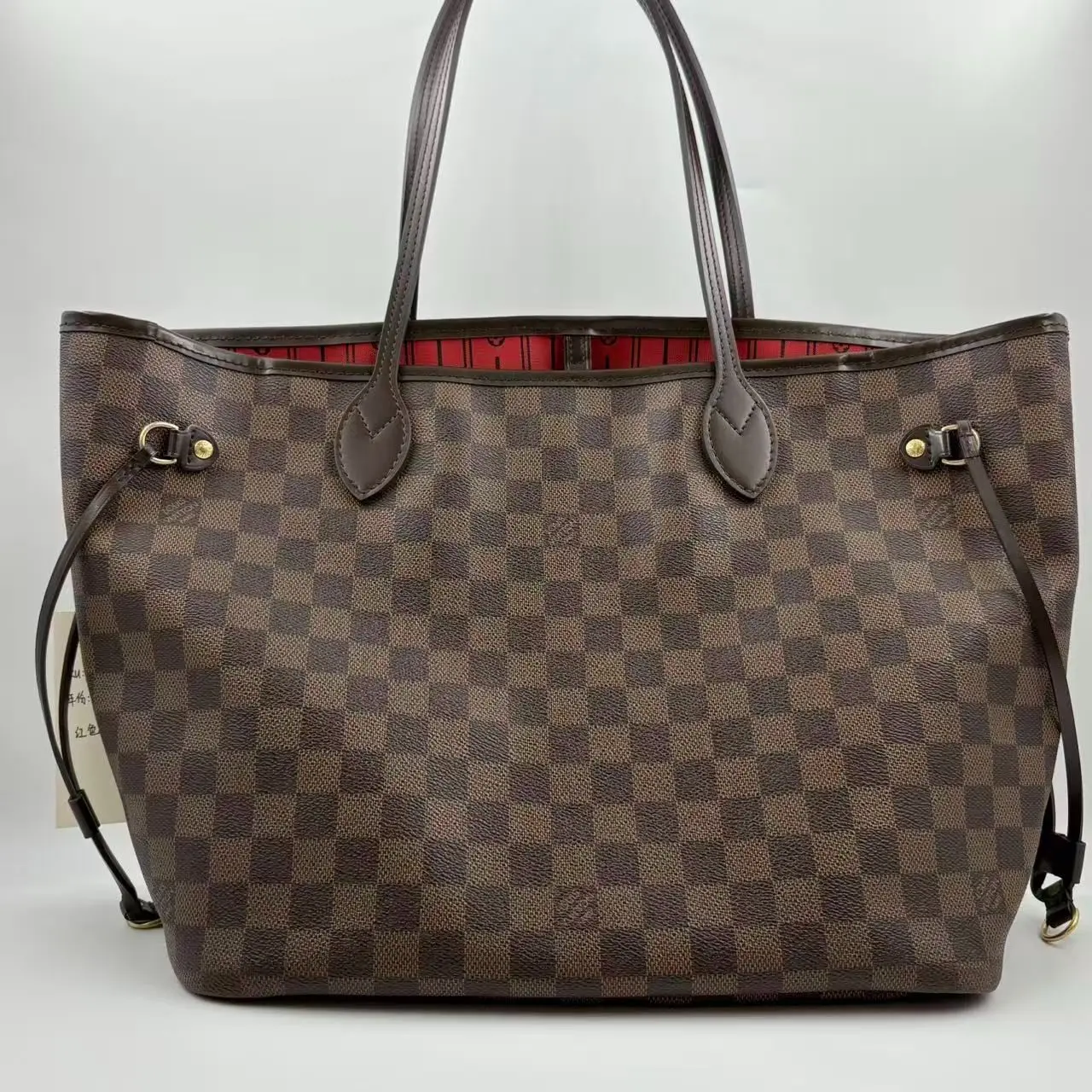 Pre-owned Louis Vuitton canvas Shoulder bags Damier Ebene Neverfull GM Tote Bag #9158610161788981
