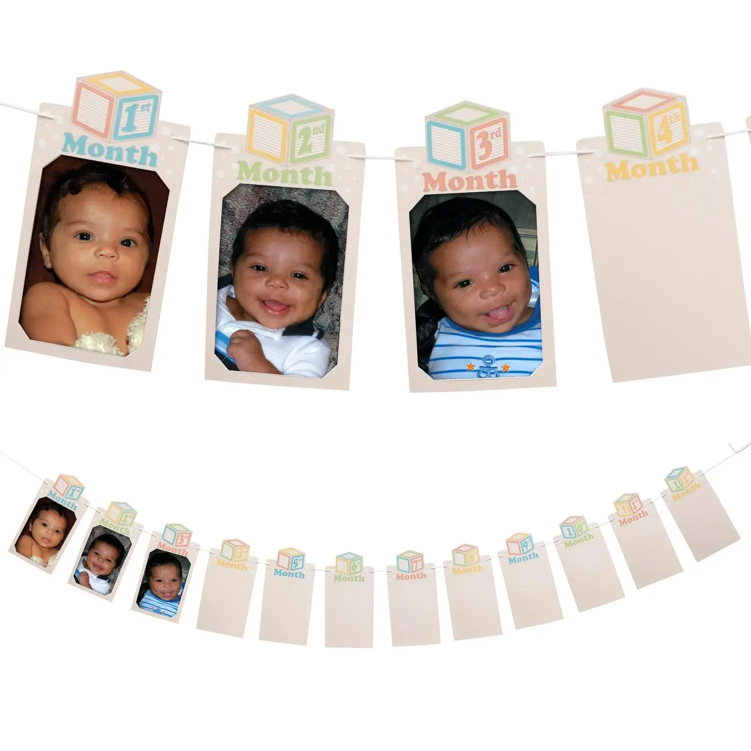 Baby 1st Birthday Photo Banner