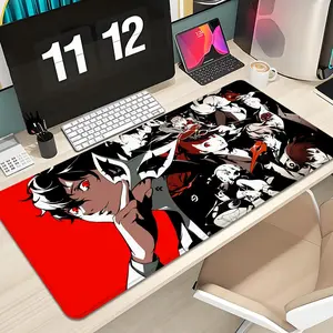 Persona 5 Royal Mouse Pad, Desktop Accessory, XXL 1000×500mm 900×400mm Anime Gaming Mouse Pad - Extended, Thick, Non-Slip Rubber Base Desk Mat with Precision Stitched Edges - Washable Desk Pad