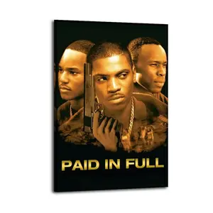 Paid Poster in Full 2002 Crime Drama Vintage Movie (2)Poster for Bedroom Aesthetic Canvas Wall Art Living Room Painting Picture Print Modern Family Decor Artist Bathroom Landscape