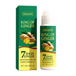Ginger Rollerball Essential Oil, 18ML, Herbal Hair Care, Ginger Infusion, Gentle Nourishing Scalp, Roller Design, Smooth Refreshing, Strong Roots, Suitable for All Scalp Types