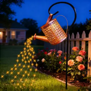 solar outdoor lights Camping Lights Easter Room Decor Solar watering can IP44 Halloween decorations suitable for patio / terrace / lawn / garden decoration lighting,is a perfect holiday gift for women and mothers-solar garden lights No Electricity Needed