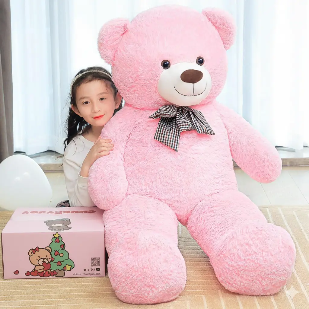 SNOWOLF 43" 47" 55'' XXL Giant Teddy Bear Plush Toy Stuffed Animals Big Cuddly Doll Gift for Kids Girlfriend Christmas Gift Valentine's Day Baby Shower Graduation Birthday Mother's Gift, Giant Stuffed Toys tiktokshopspringglowup,summervibes