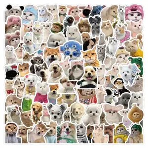 [Random 5 Stickers] Aesthetic Cat & Dog Stickers, Meme Stickers