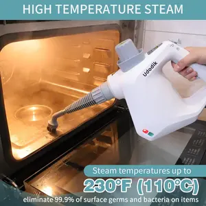 Handheld Steam Udodik Cleaner for Home - Multipurpose Portable Steam Cleaner with Safety Lock & 10 Accessories for Grime, Grease Removal Cleaning Machine Household Items