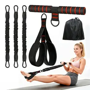 Adjustable Pedal Resistance Bands | For Core & Glute Sculpting | Full Body Women's Home Gym | Safe Fabric Wrap Design | Home Workout Must-Have! Workout Straps Workout Equipment Home Gym Gear