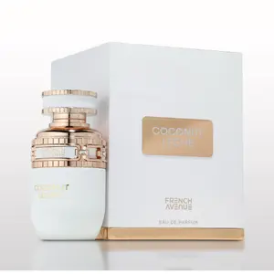 Fragrance World Coconut Leche EDP Perfume by French Avenue - Gourmand Vanilla & Benzoin Scent for Women - Top Notes Toasted Coconut Middle Notes Tuberose Base Notes Vanilla Leather