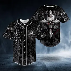 Ghost CrossSkull Baseball Jersey Baseball Jersey