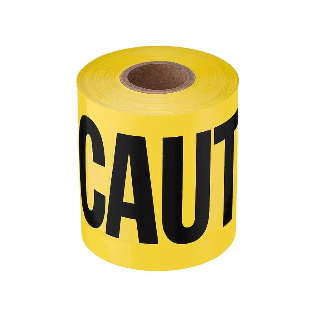3 in x 200 ft Caution Tape Self Adhesive Heavy Duty Durable Plastic for Cold Weather Use