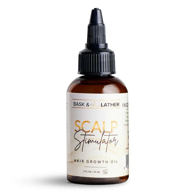 BASK AND LATHER Scalp Stimulator Hair Growth Oil - Lightweight Rosemary & Mint Blend for Thicker, Fuller Hair, Alopecia Support & Hair Regrowth BASK AND LATHER Scalp Stimulator Hair Growth Oil - Lightweight Rosemary & Mint Blend for Thicker, Fuller Hair, Alopecia Support & Hair Regrowth