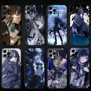 Ado Album Kyogen Phone Case For iPhone 16,15,14,13,12,11 Plus,Pro Max, Soft Silicone Black Cover