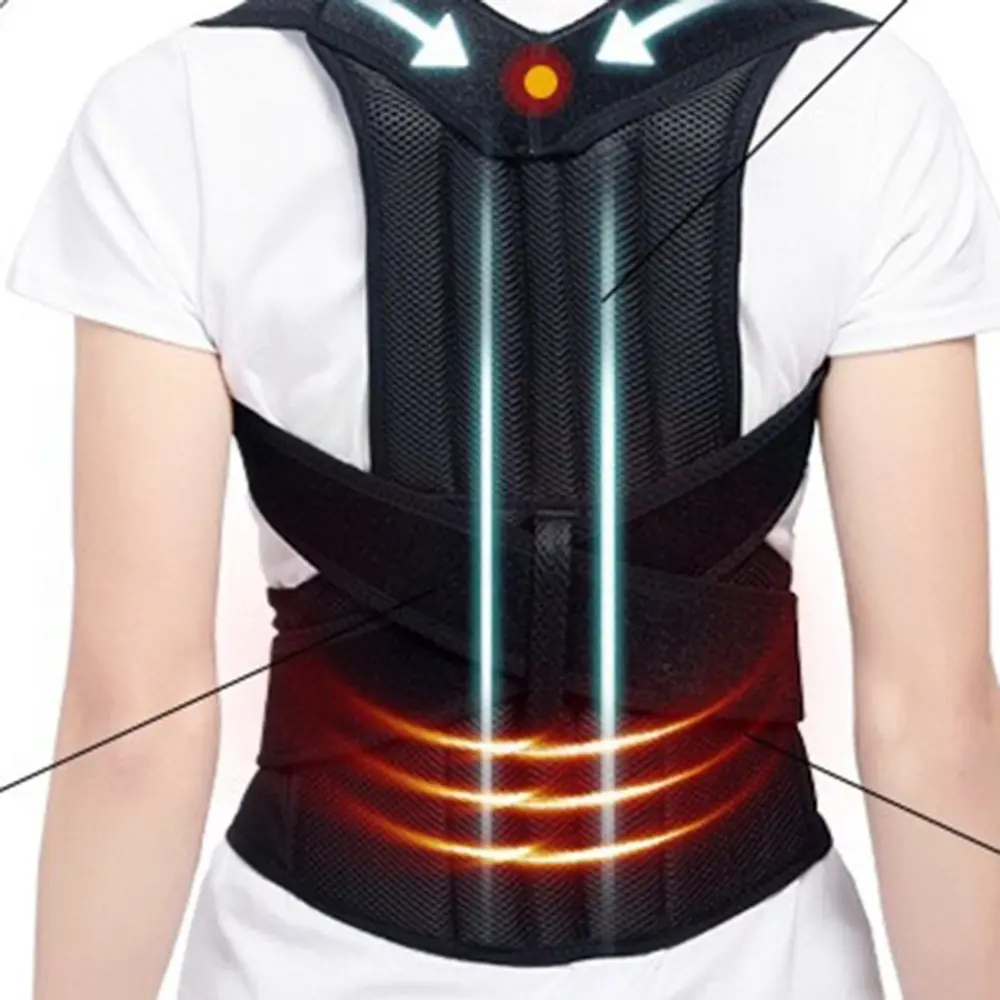Thin Spine Bending Posture Corrector Support Brace, Adjustable Posture Strap for Back Alignment, Healthcare