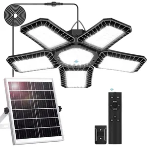 Solar Shed Light Indoor Outdoor, Upgrade Large 267LED Solar  Motion Sensor Pendant Light Works Day & Night, Solar Indoor Light with 2 Lighting Modes + Timer & Remote for Shed Gazebo Garage Barn