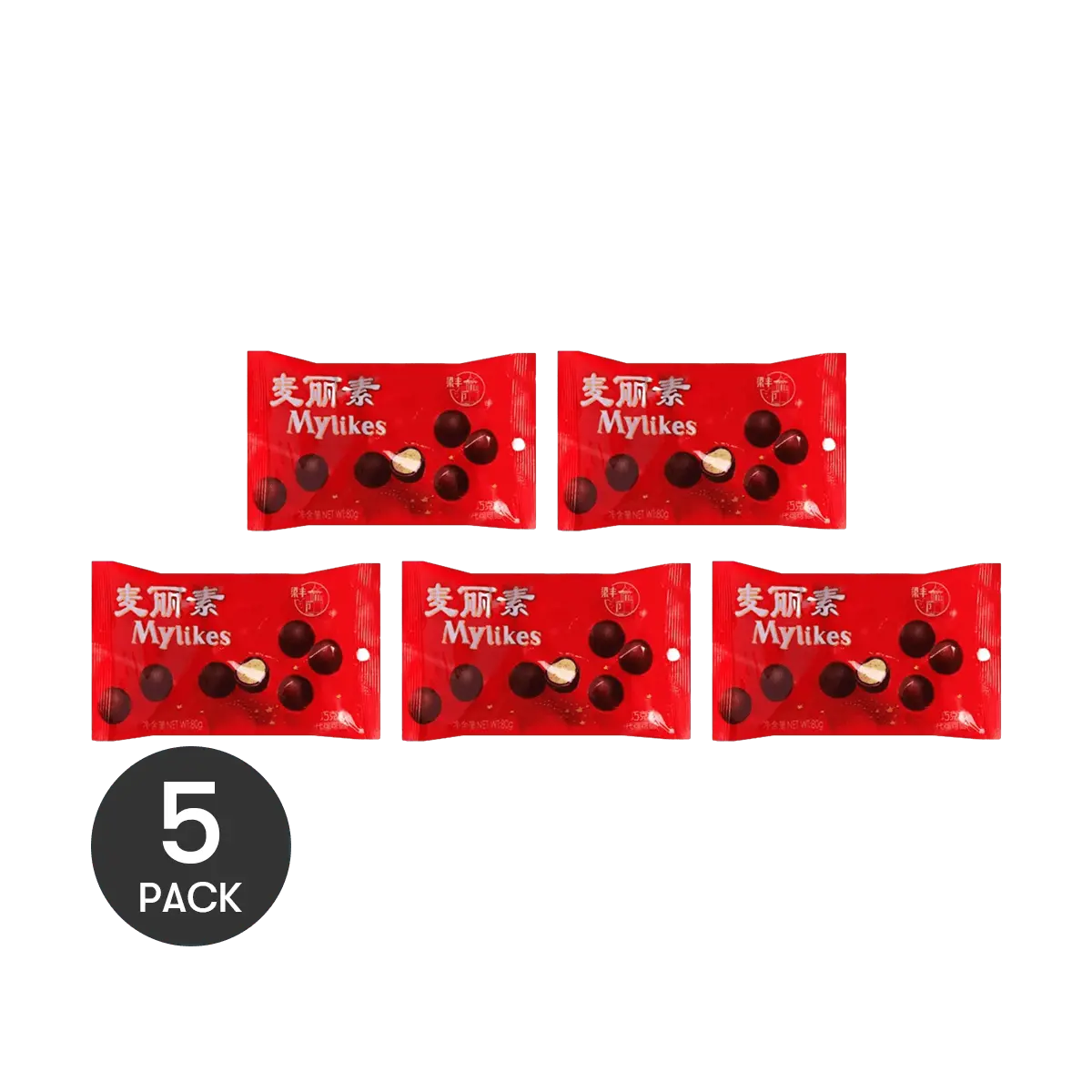 LIANGFENG Maltesers Milk Chocolate Balls 80g - 5 Pack Value Bundle - Retro Childhood Candy