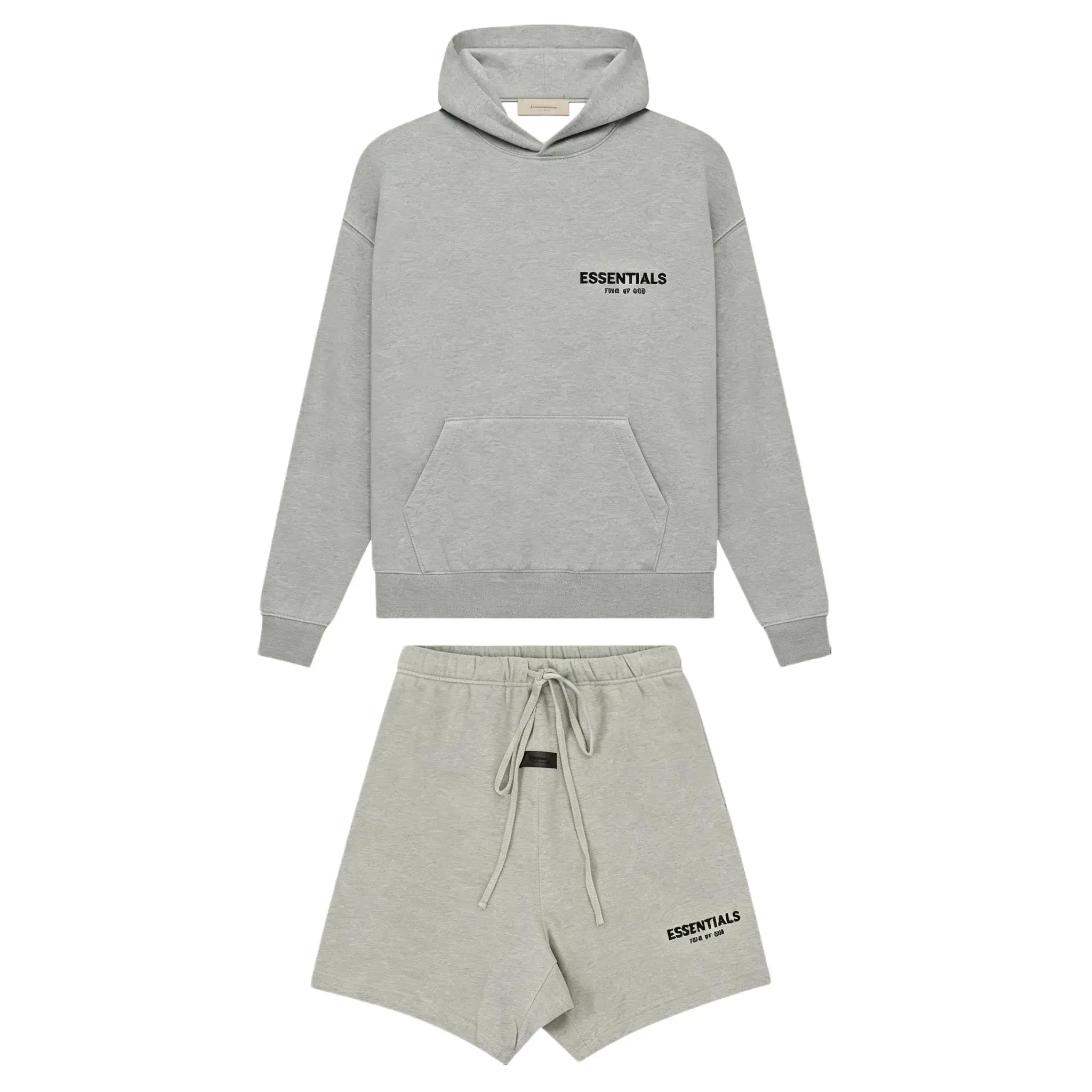 Fear of God Essentials Hoodie 'Dark Oatmeal' AND Sweatshort 'Dark Oatmeal'