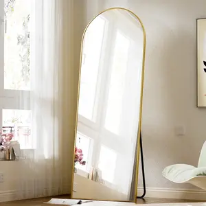 BEAUTYPEAK Arched Full Length Floor Mirror 59.1"x16" Full Body Standing Mirror BEAUTYPEAK Arched Full Length Floor Mirror 59.1"x16" Full Body Standing Mirror