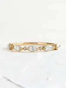1 PC Luxury Cubic Zirconia Ring For Women Teardrop Bridal Rings For Wedding Engagement Anniversary Party Band Jewelry Valentine's Day Gift