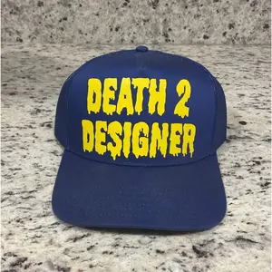 DEATH 2 DESIGNER Trucker Hat - "GS WARRIORS/LA RAMS"