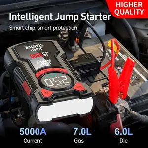 Jump Surge PJ100 Smart Air Pump Car Jump Starter & Air Compressor 12V Power Bank Portable Electric Pump Auto Battery Booster with Flashlight Car Tool Kit Car Jack Kit Vehicle