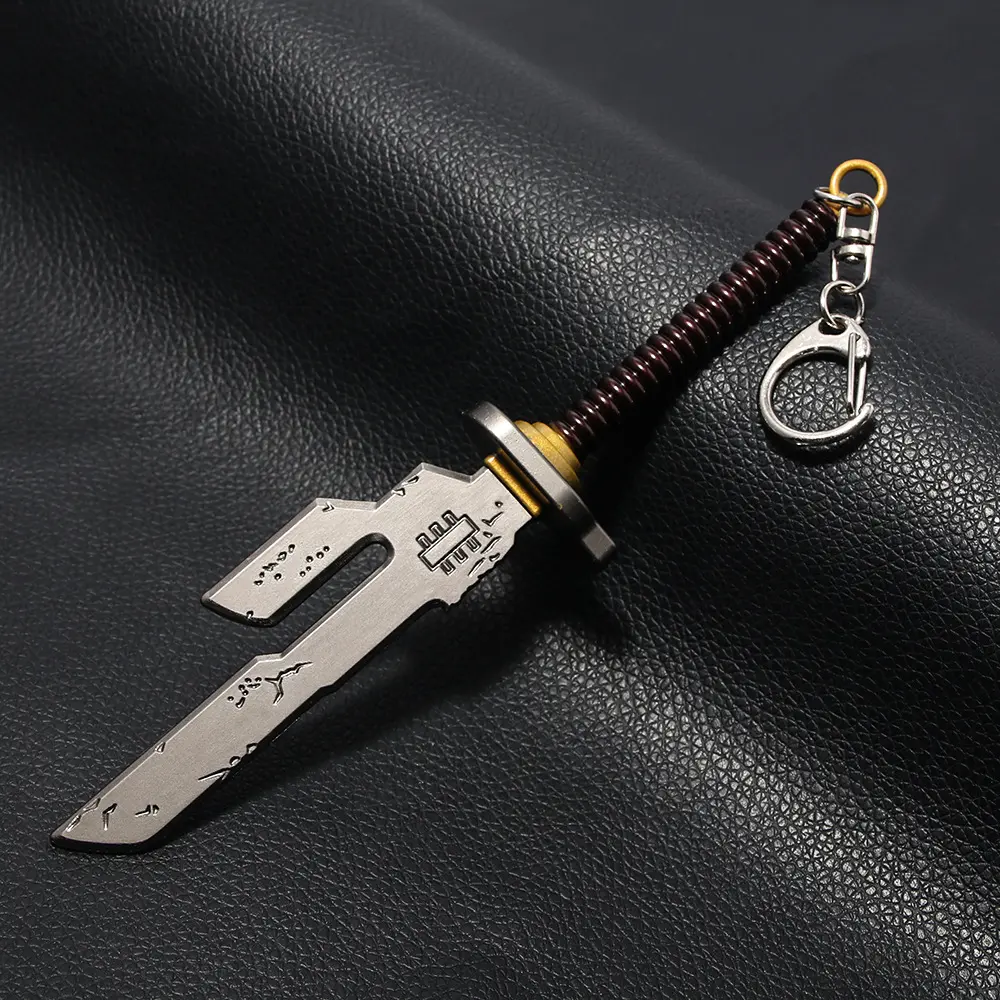 Jujutsu Kaisen Toji Fushiguro Sword Keychain, Metal Feel Solid in Hand Anime Weapon Pendant Accessory, Birthday Gift Ideas, Christmas Gifts, Jujutsu Kaisen Keychain, Metal Feels Solid In Hand, Durability, Role Play, Cartoon Characters
