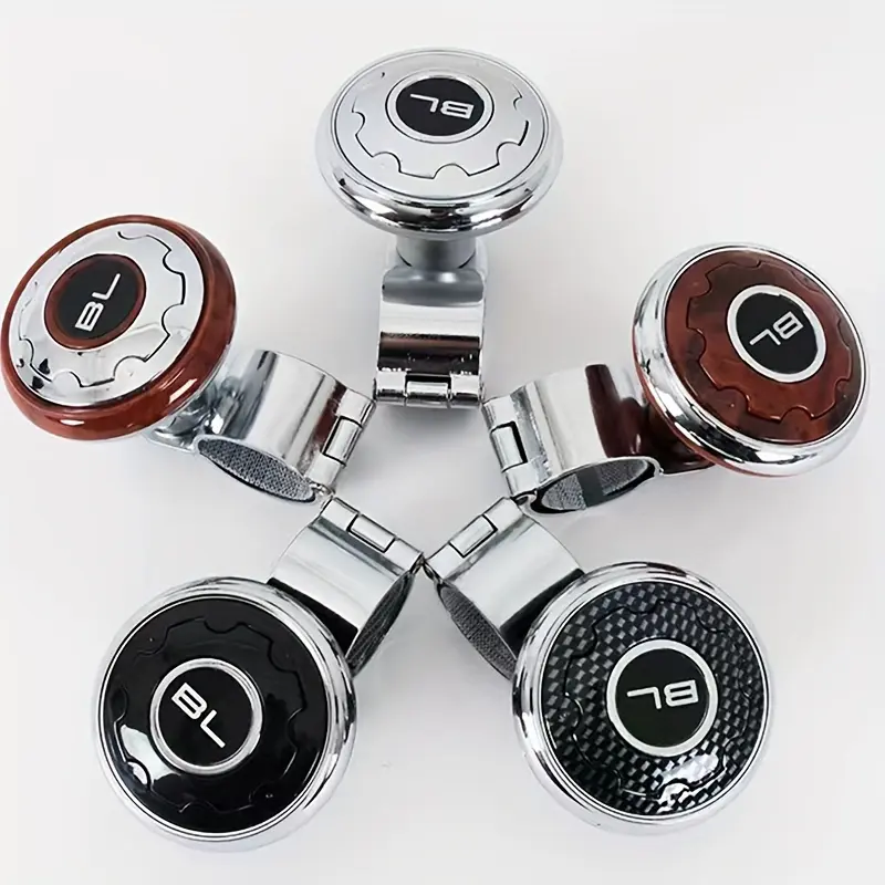 Premium Metal Steering Wheel Knob - Smooth 360-Degree Rotation, High-Performance Bearings, Universal Fit Car Accessory Automotive Carbon
