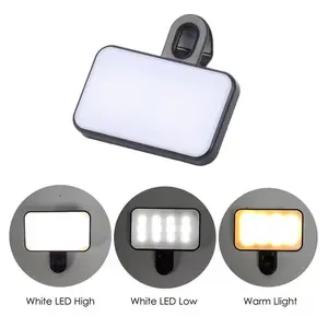 Portable Clip-on Fill Light, LED Fill Light Selfie Light, Photo Light for Mobile Phones & Computers, Makeup, Zoom Conference, Live Streaming, Vlog, Selfie Led Lights, Cell Phone Light, Led Selfie Accessories, Cellphone Accessories