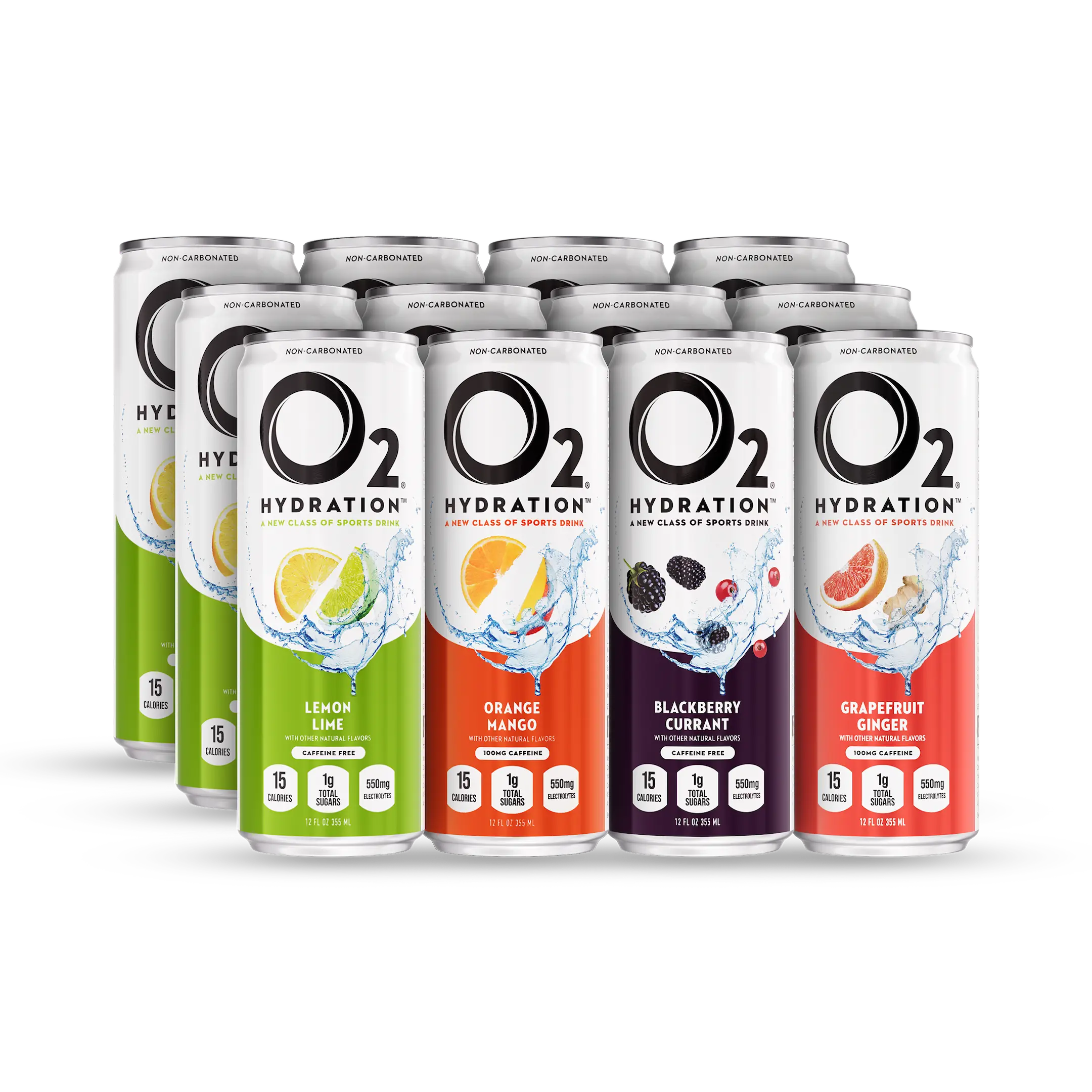 Type O2 Energy Support O2 Hydration Variety Pack - Includes Electrolytes for Hydration and ...
