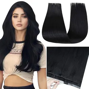 LaaVoo Tape in Hair Extensions PU Wide Tape in Extensions Long Genius Weft 4 counts 90-120 Grams