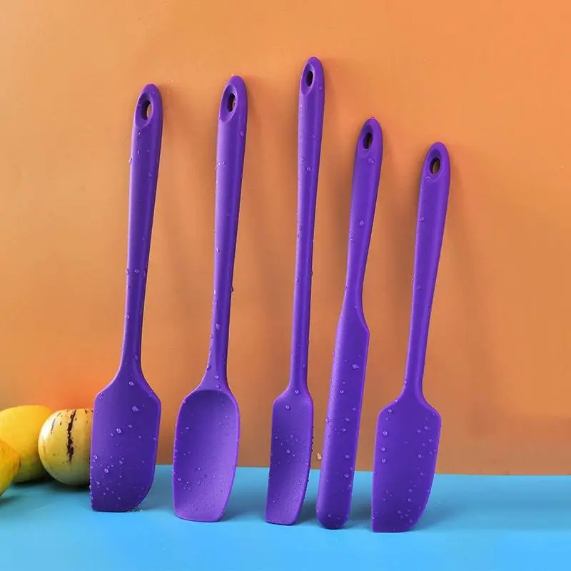 Silicone Spatula Set, Heat Resistant Non-stick Spatula, Kitchen Utensils for Cooking, Baking and Mixing, Bakeware, Baking Utensils Supplies, Kitchenware, Baking Tools