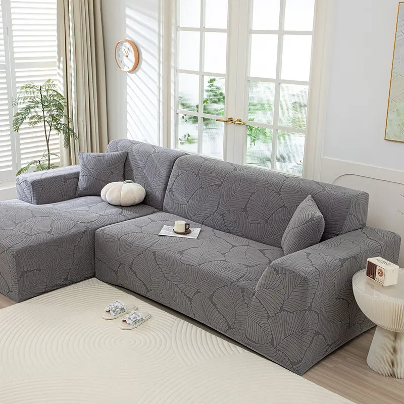 1pc modern jacquard elastic stretch sofa cover, pet-friendly, sofa protector, fits 1-4 seat and sectional sofas, furniture protection and home decor, Elastic Sofa Slipcover