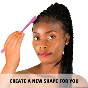 Ding Xi  Bling Hair 1 Pieces Hair Styling Comb Set Teasing Hair Brush Rat Tail Comb Edge Brush for Edge&Back Brushing