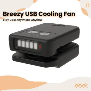 Breezy Wearable Clip on Personal Cooling Fan | Perfect For Sports & Job Sites
